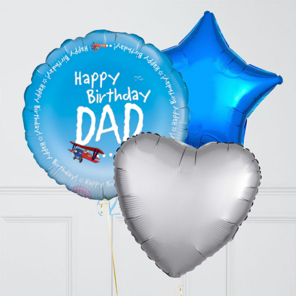 Happy Birthday Dad Foil Balloon Bouquet