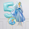 Cinderella Princess Birthday Inflated Birthday Crazy Balloon Bunch