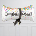 Congrats Grad Scroll Inflated Balloon Package