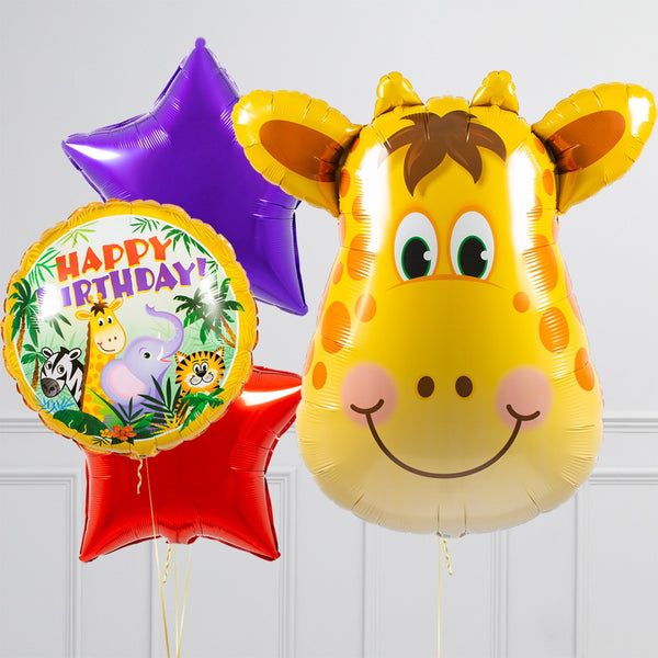 Cute Giraffe Inflated Balloon Package