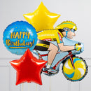 Cycling Inflated Birthday Balloon Package