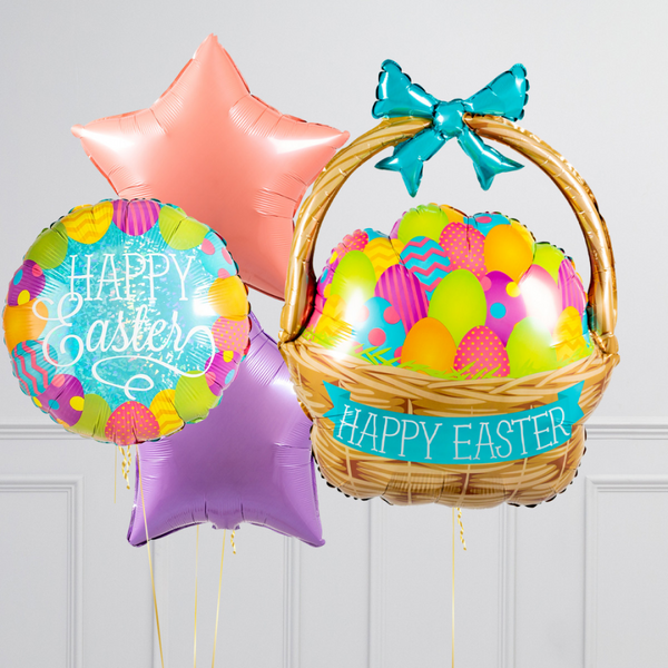 Happy Easter Egg Basket Balloon Package