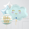 Baby Boy Cloud Inflated Balloon Bunch