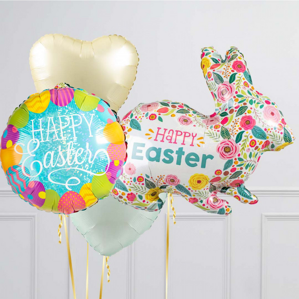 Floral Happy Easter Bunny Balloon Package