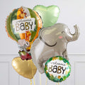 Sweet Safari New Baby Elephant Inflated Large Balloon Bunch