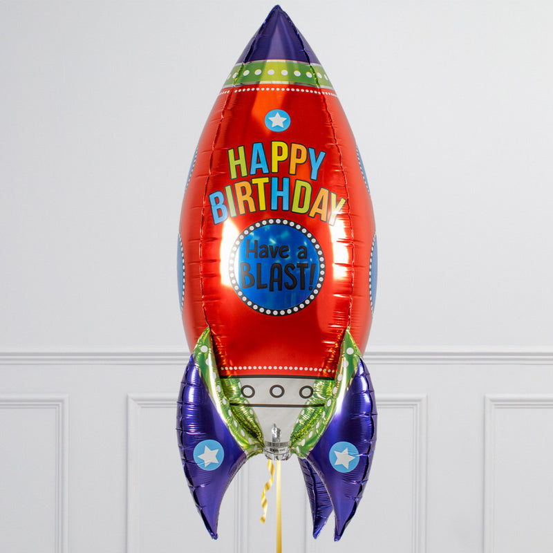 Birthday Blast Space Rocket Balloon Package